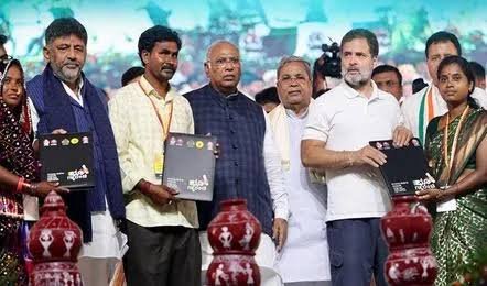 कांग्रेस ने 5 ‘गारंटी’ पूरा करने का वादा निभाया, राहुल गांधी बोले- अब सरकार 6वीं भी पूरी करने जा रही…