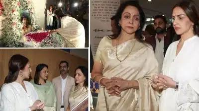 हेमा मालिनी ने यहां आयोजित की धर्मेंद्र की प्रार्थना सभा दिग्गज नेताओं और फिल्मी सितारों ने दी श्रद्धांजलि…