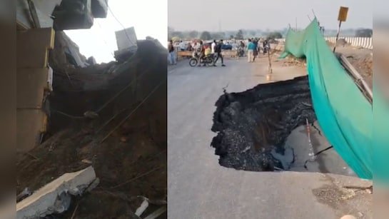 भ्रष्टाचार की खुली पोल जबलपुर-भोपाल NH-45 पर बड़ा हादसा यहां के रेलवे ओवरब्रिज का दूसरा हिस्सा भी धराशायी…