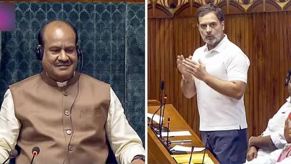 लोकसभा में भिड़े राहुल गांधी और ओम बिरला स्पीकर ने सदन में बहस का पढ़ाया ये पाठ…