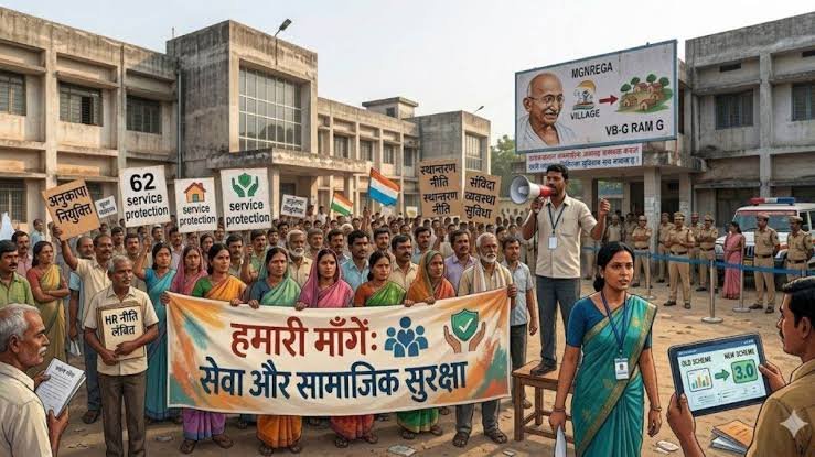 प्रदेश में मनरेगा कर्मियों का बड़ा एलान, VB-G RAM G योजना से नाराज 12 हजार कर्मचारी करेंगे हड़ताल, रखी ये मांगें…