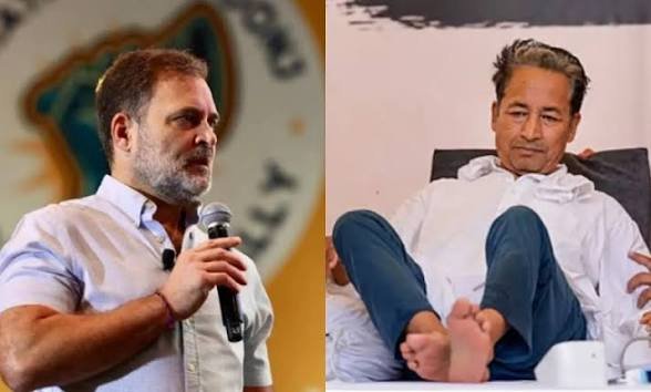 असत्य और हिंसा पर चल रही सरकार, सोनम वांगचुक को जंतर-मंतर से हटाने पर भड़के राहुल गांधी…