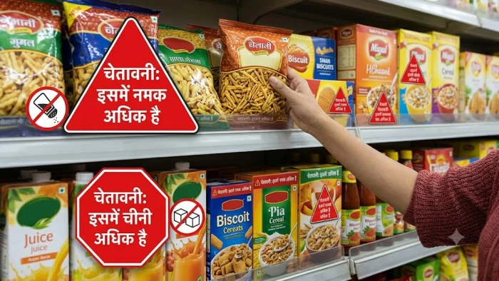 पैक्ड फूड पर अब साफ दिखेगी शुगर व साल्ट की चेतावनी, नए बदलाव से ये होगा फायदा…