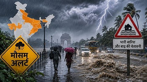 इन 17 राज्यों में भारी बारिश का अलर्ट, कई जगह 70 KM की रफ्तार से चलेंगी हवाएं…