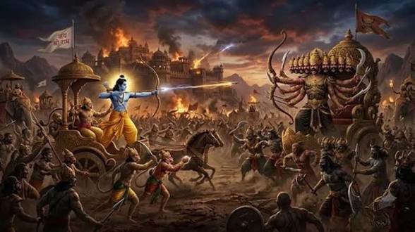 रावण दरबार में गूंजा सत्य, अपमानित विभीषण छोड़ी सोने की लंका सीता लौटाने की सलाह पड़ी भारी, अहंकारी रावण ने भाई को कहा देशद्रोही श्रीराम की शरण में मिला सम्मान