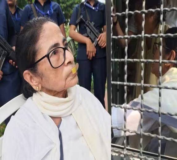 राजधानी में ममता बनर्जी हिरासत में, चुनाव आयोग के खिलाफ धरने के दौरान पुलिस से तीखी बहस